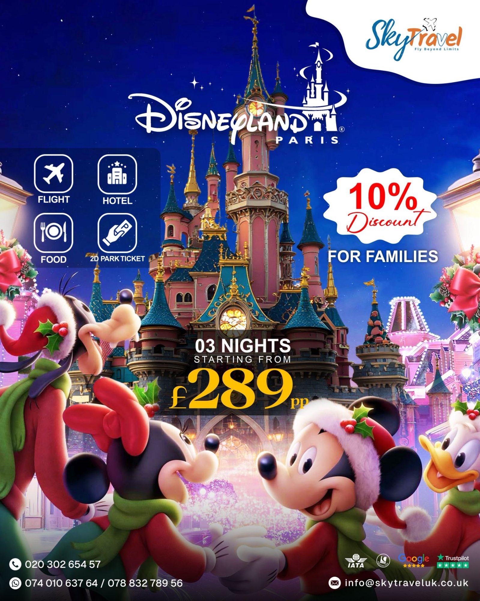 Mickey Christmas Disneyland Paris